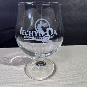 lechyd da Brewing company Elkhart Indiana Stemmed Snifter Beer Glass Collectible
